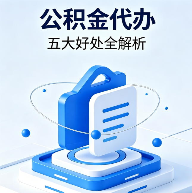 江苏公积金代办到底值不值？这5大好处让你少走弯路